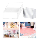 Maxbell 10x Clear Acrylic Place Cards DIY with Holder for Wedding Centerpiece Decor