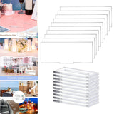 Maxbell 10x Clear Acrylic Place Cards DIY with Holder for Wedding Centerpiece Decor