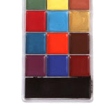 Maxbell 20 Colors Face and Body Paint Washable for Costume Body Art Adults Rose red stencils