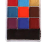 Maxbell 20 Colors Face and Body Paint Washable for Costume Body Art Adults Black stencils