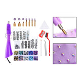 Maxbell Professional Hot Fix Rhinestones Set DIY Crafts for Purse Jewelry Decoration