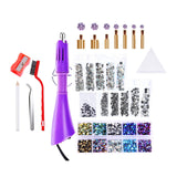 Maxbell Professional Hot Fix Rhinestones Set DIY Crafts for Purse Jewelry Decoration