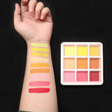 Maxbell 9color Face Body Painting Palette Watercolor for Cosplay Halloween Makeup