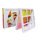 Maxbell 9color Face Body Painting Palette Watercolor for Cosplay Halloween Makeup