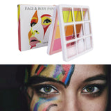 Maxbell 9color Face Body Painting Palette Watercolor for Cosplay Halloween Makeup