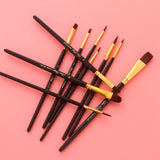 Maxbell Painting Palette Makeup Kit Wood Handle Paint Brush Kids Face Body Paint Set