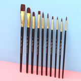 Maxbell Painting Palette Makeup Kit Wood Handle Paint Brush Kids Face Body Paint Set