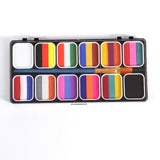 Maxbell Painting Palette Makeup Kit Wood Handle Paint Brush Kids Face Body Paint Set