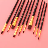 Maxbell Painting Palette Makeup Kit Wood Handle Paint Brush Kids Face Body Paint Set