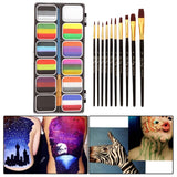Maxbell Face and Body Paint Makeup Palette Kit for Cosplay Body Art Adults
