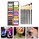 Maxbell Face and Body Paint Makeup Palette Kit for Cosplay Body Art Adults
