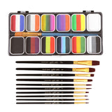 Maxbell Face and Body Paint Makeup Palette Kit for Cosplay Body Art Adults