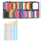 Maxbell Face and Body Paint Makeup Palette Kit for Cosplay Body Art Adults