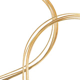 Maxbell 10Pcs 1.5mm Metal Thin Wire Headband Smooth for DIY Craft Hair Holder Gold