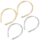 Maxbell 10Pcs 1.5mm Metal Thin Wire Headband Smooth for DIY Craft Hair Holder Gold