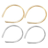 Maxbell 10Pcs 1.5mm Metal Thin Wire Headband Smooth for DIY Craft Hair Holder Gold