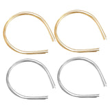 Maxbell 10Pcs 1.5mm Metal Thin Wire Headband Smooth for DIY Craft Hair Holder Gold