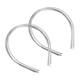 Maxbell 10Pcs 1.5mm Metal Thin Wire Headband Smooth for DIY Craft Hair Holder Silver
