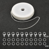 Maxbell Link Chain 6mm Jump Rings Tools Craft Iron Alloy Findings Jewelry  Silver