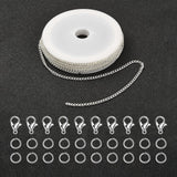 Maxbell Link Chain 6mm Jump Rings Tools Craft Iron Alloy Findings Jewelry  Silver