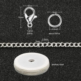 Maxbell Link Chain 6mm Jump Rings Tools Craft Iron Alloy Findings Jewelry  Silver