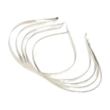 Maxbell 5Pcs 5mm Stainless Steel Hairbands Headwear Handicraf Ladies Girls Women silver