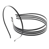 Maxbell 5Pcs 5mm Stainless Steel Hairbands Headwear Handicraf Ladies Girls Women black
