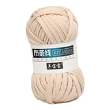 Maxbell Fabric Cloth Knitting Yarn Braided Yarns for Cushion Carpets Blanket Making Beige