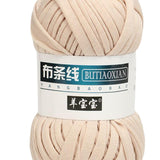 Maxbell Fabric Cloth Knitting Yarn Braided Yarns for Cushion Carpets Blanket Making Beige