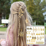 Maxbell 40 Count Jewelry Braids Hair Clips Dreadlocks Hair Cuffs Adjustable Reusable