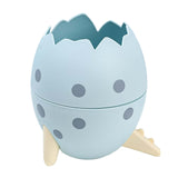 Maxbell Creative Dinosaur Egg Pencil Holder Storage Box Office Desk Decoration Blue