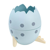 Maxbell Creative Dinosaur Egg Pencil Holder Storage Box Office Desk Decoration Blue
