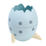 Maxbell Creative Dinosaur Egg Pencil Holder Storage Box Office Desk Decoration Blue