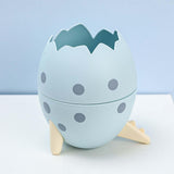 Maxbell Creative Dinosaur Egg Pencil Holder Storage Box Office Desk Decoration Blue