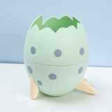 Maxbell Creative Dinosaur Egg Pencil Holder Storage Box Office Desk Decoration Green