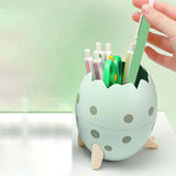 Maxbell Creative Dinosaur Egg Pencil Holder Storage Box Office Desk Decoration Green