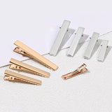 Maxbell 500 Pieces Alligator Hair Clips Flat Top Hairpins for DIY Accessories 56mm