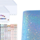 Maxbell A6 PU Leather Binder Notebooks Binder Pockets bag Planner Blue