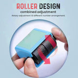 Maxbell Digital Teaching Roller Stamp Arithmetic Tool Math for Home School Blue Addition