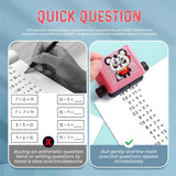 Maxbell Digital Teaching Roller Stamp Arithmetic Tool Math for Home School Blue Addition