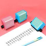 Maxbell Digital Teaching Roller Stamp Arithmetic Tool Math for Home School Pink Division