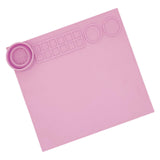 Maxbell Silicone Mat DIY Epoxy Making Tool Silicone Sheet for Crafts Table Placemat Pink