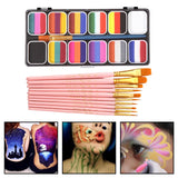 Maxbell Face Body Paint Face Painting Makeup Palette for Holiday Cosplay Festival