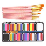 Maxbell Face Body Paint Face Painting Makeup Palette for Holiday Cosplay Festival