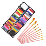 Maxbell Face Body Paint Face Painting Makeup Palette for Holiday Cosplay Festival