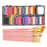 Maxbell Face Body Paint Face Painting Makeup Palette for Holiday Cosplay Festival