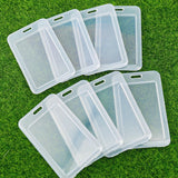 Maxbell 20Pcs Clear Credit Card Holders Covers ID Cards Sleeve for Women Student Men