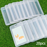 Maxbell 20Pcs Clear Credit Card Holders Covers ID Cards Sleeve for Women Student Men