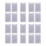 Maxbell 20Pcs Clear Credit Card Holders Covers ID Cards Sleeve for Women Student Men