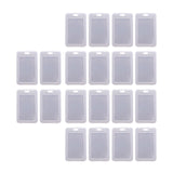 Maxbell 20Pcs Clear Credit Card Holders Covers ID Cards Sleeve for Women Student Men